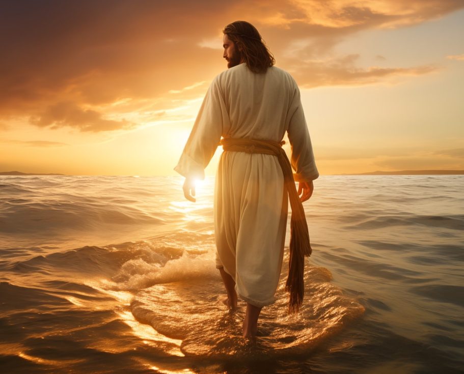 Jesus walking on water